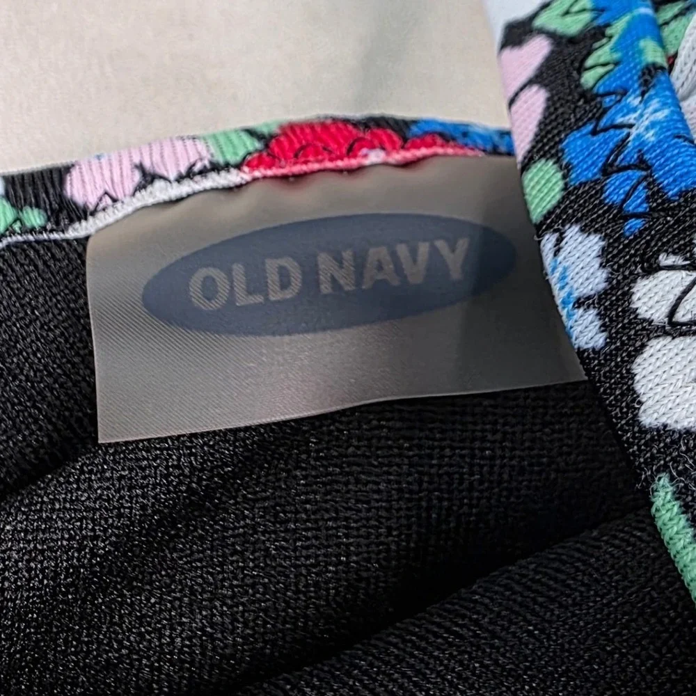 Old Navy Baby Girl Multi Ditsy Floral One Piece Swimsuit 0-3M‎ Ruffle 451461 S1